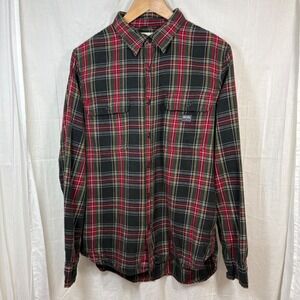 Denim & Supply Ralph Lauren 100% Cotton Plaid Flannel Shirt Size L